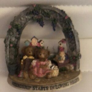 Charming Bear Figurine with Arch